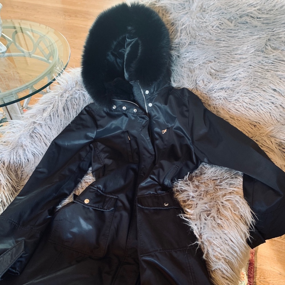 Andrew Marc parka, black, Medium